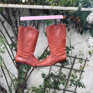 Woven men cowboy boots